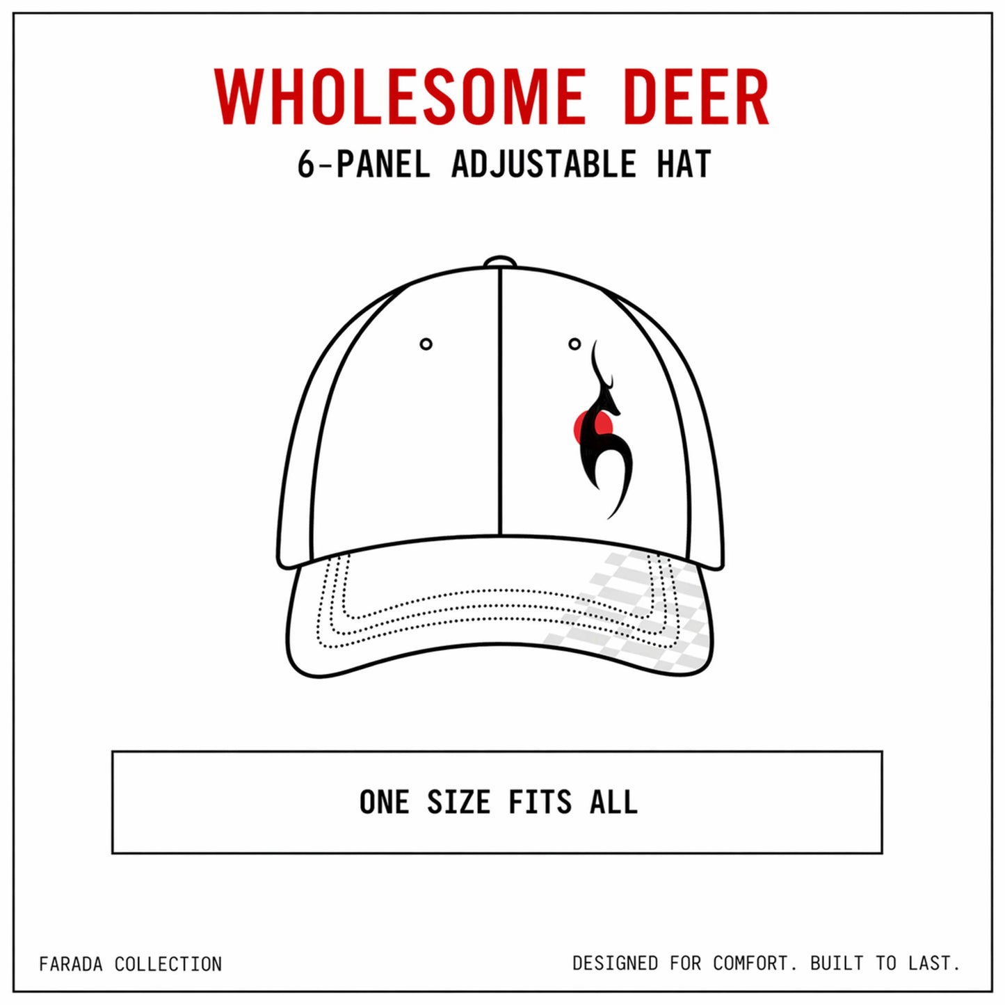 FARADA Wholesome Deer 6-Panel Hat