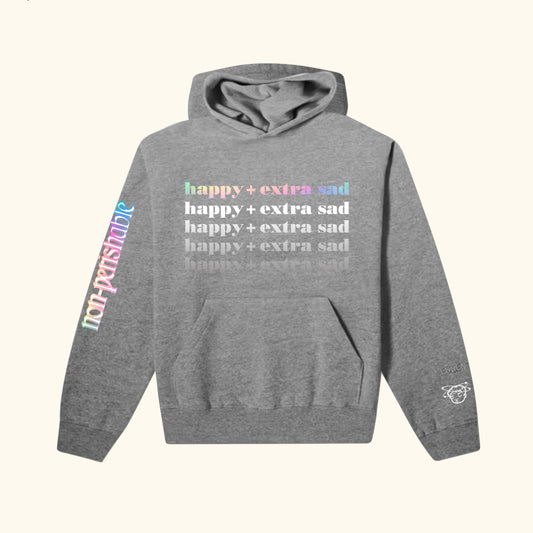 Happy+Extra Sad Grey Tour Hoodie