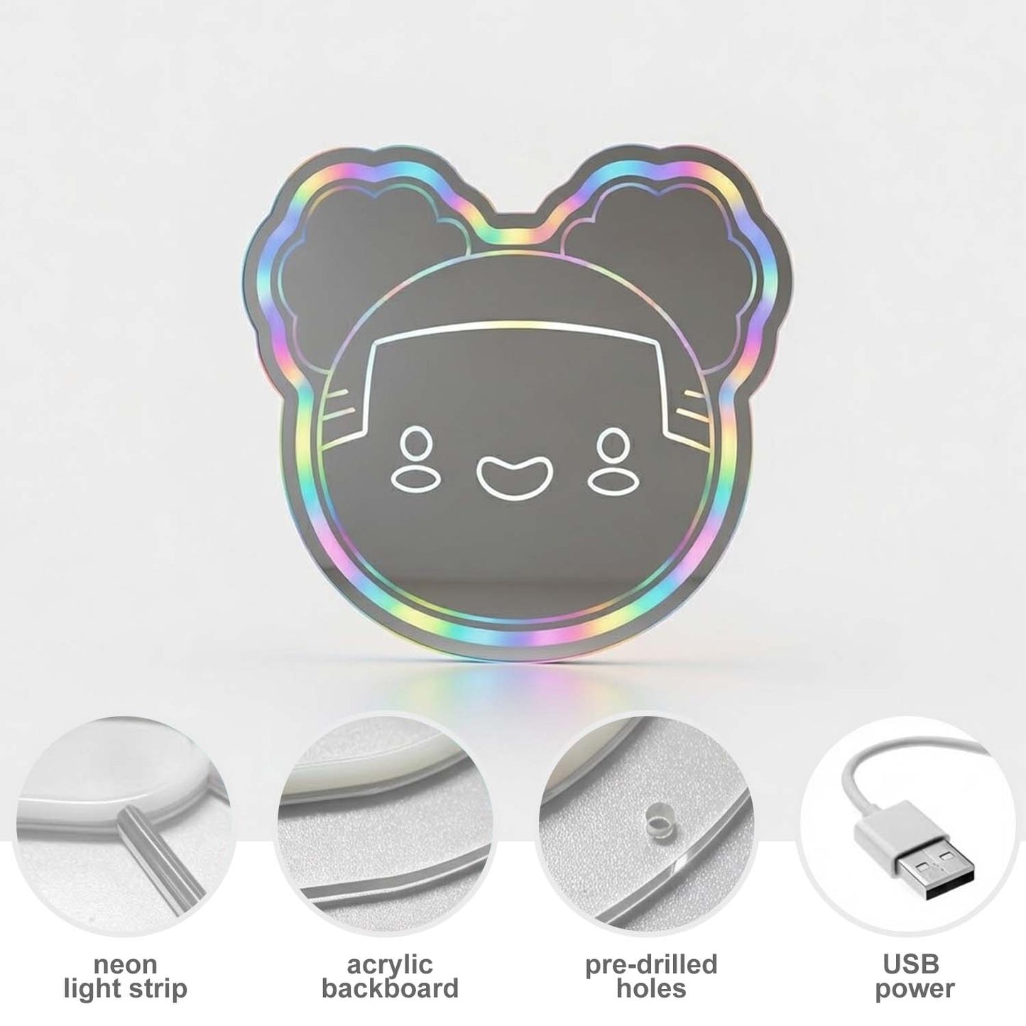 Buff Baby Face Mirror (Lights Up)