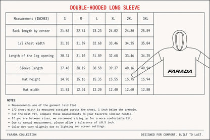 FARADA Double-Hooded Long Sleeve