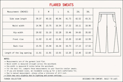 FARADA Flared Sweats