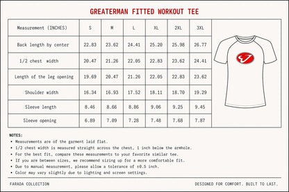 FARADA Greaterman Fitted Workout Tee